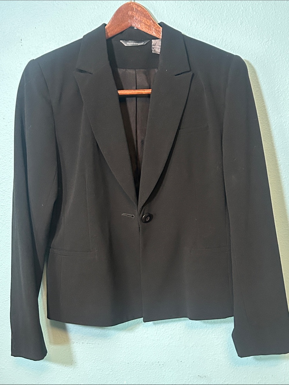 Hillard & Hanson Black Women's Single-Button Blazer
